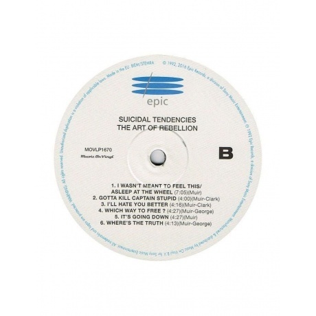 Suicidal Tendencies - The Art Of Rebellion (8719262001237) виниловая пластинка - фото 4