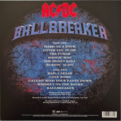 AC/DC - Ballbreaker (coloured) (0196588733611) виниловая пластинка - фото 2