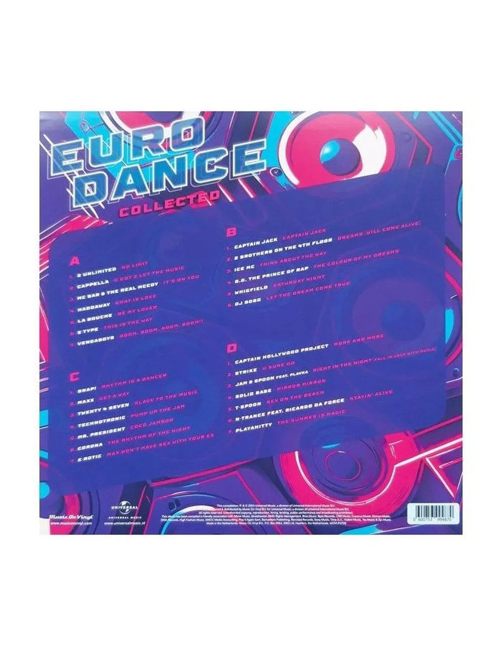 Виниловая пластинка  Various Artists Eurodance Collected 8719262035997 - фото 2