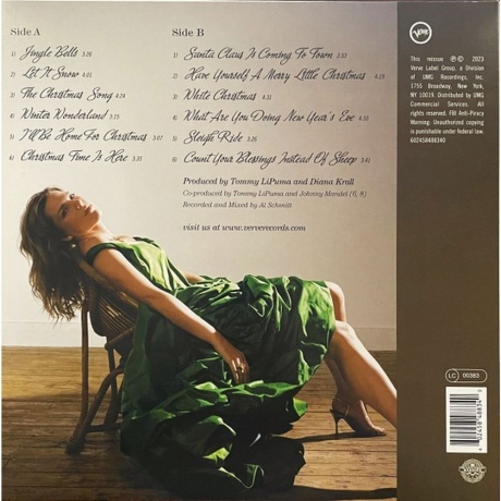 Diana Krall - Christmas Songs (coloured) (0602458488340) виниловая пластинка - фото 2