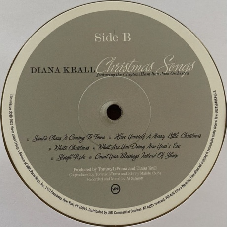 Diana Krall - Christmas Songs (coloured) (0602458488340) виниловая пластинка - фото 4