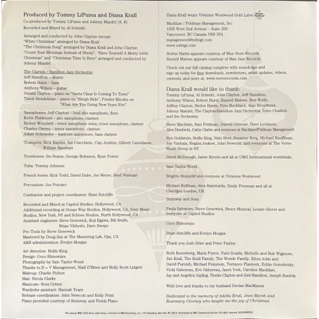 Diana Krall - Christmas Songs (coloured) (0602458488340) виниловая пластинка - фото 7