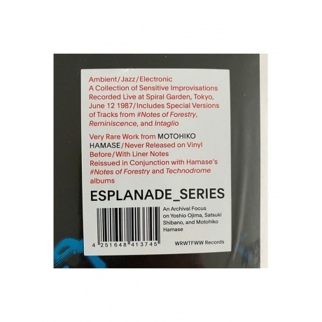 Motohiko Hamase - Anecdote (4251648413745) виниловая пластинка - фото 2