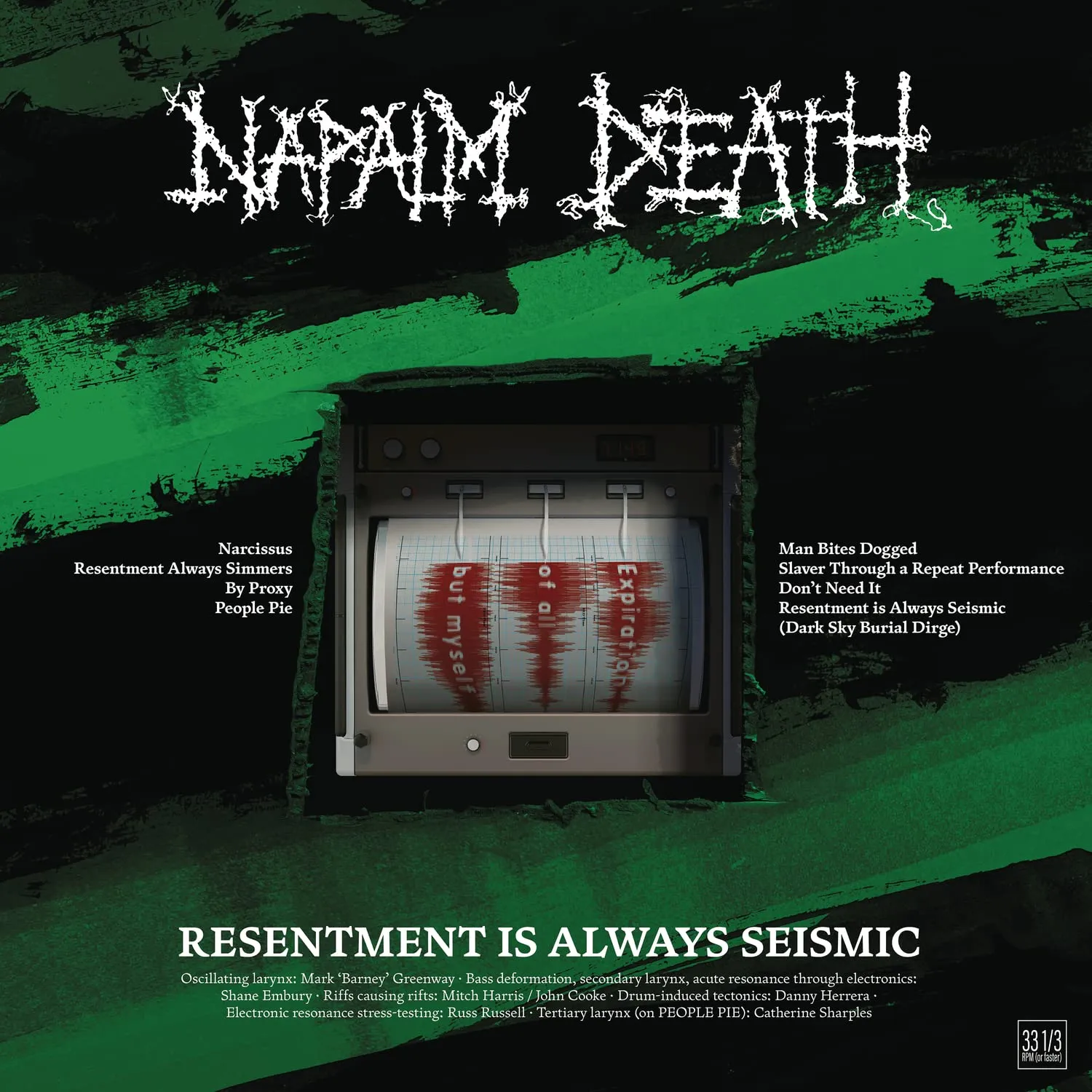 Виниловая пластинка Napalm Death, Resentment Is Always Seismic (0194399522813) хорошее состояние - фото 1