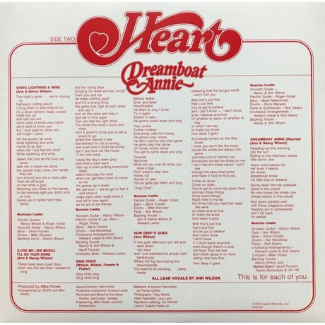 Heart - Dreamboat Annie (0602547857811) виниловая пластинка - фото 7