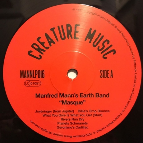 Manfred Mann's Earth Band - Masque (5060051334634) виниловая пластинка - фото 3
