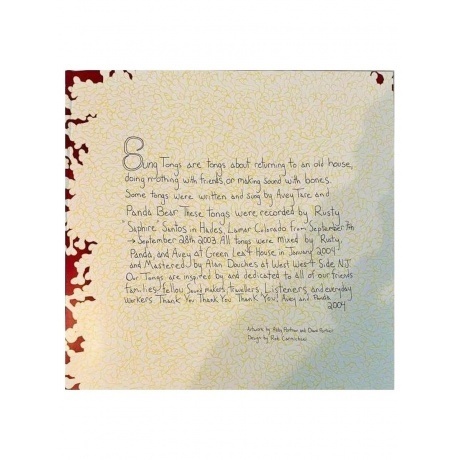 Animal Collective - Sung Tongs (coloured) (0194606000639) виниловая пластинка - фото 3