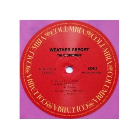Weather Report - Tale Spinnin (coloured) (8719262030930) виниловая пластинка - фото 6