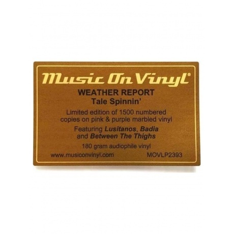 Weather Report - Tale Spinnin (coloured) (8719262030930) виниловая пластинка - фото 10