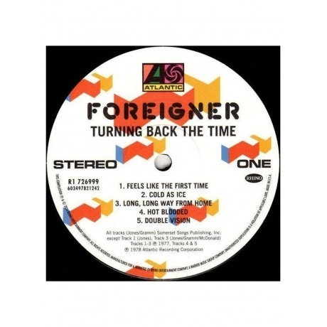 Foreigner - Turning Back The Time (0603497821242) виниловая пластинка - фото 3