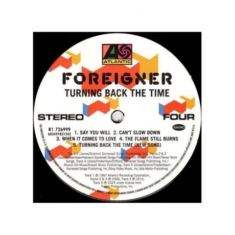 Foreigner - Turning Back The Time (0603497821242) виниловая пластинка - фото 6