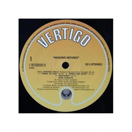 Dire Straits - Making Movies (0602537529056) виниловая пластинка - фото 5
