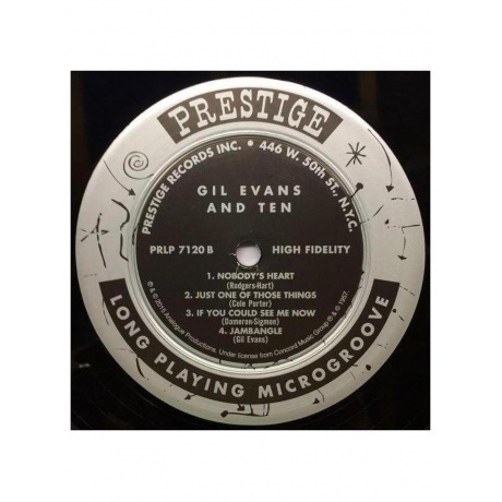 Gil Evans - Gil Evans &amp; Ten (Analogue) (0753088712012) виниловая пластинка - фото 5