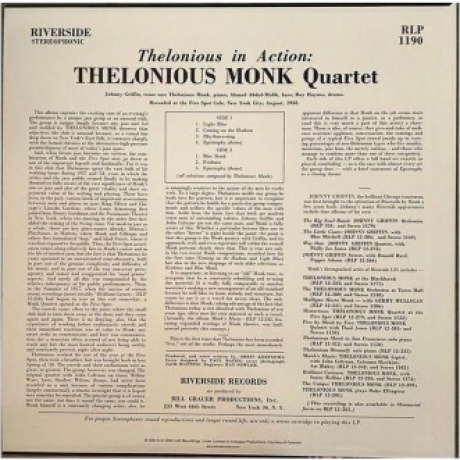 Thelonious Monk - Thelonious In Action (Analogue) (0753088019012) виниловая пластинка - фото 3