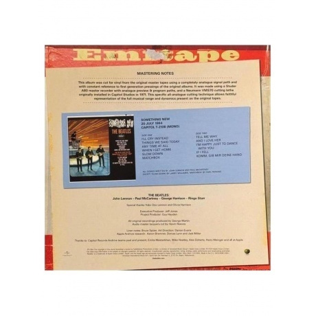 The Beatles - Something New (0602468019831) виниловая пластинка - фото 10