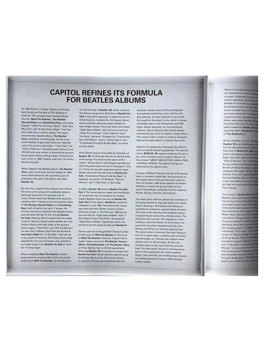 Виниловая пластинка The Beatles - Beatles '65 (0602468019855) - фото 8