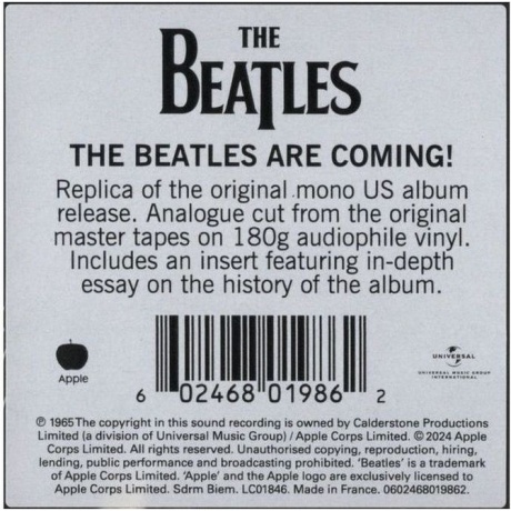 The Beatles - The Early Beatles (0602468019862) виниловая пластинка - фото 11