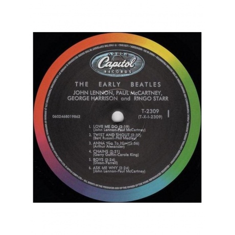 Виниловая пластинка The Beatles - The Early Beatles (0602468019862) - фото 3