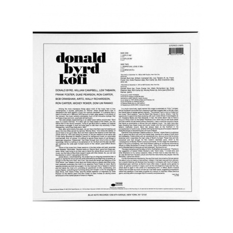 Виниловая пластинка Donald Byrd - Kofi (Analogue, Tone Poet) (0602455421494) - фото 2