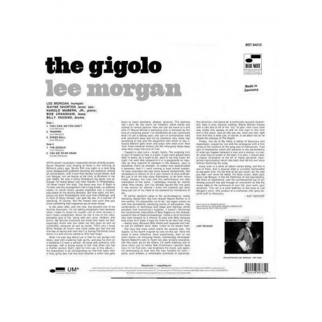 Lee Morgan - The Gigolo (0602458807851) виниловая пластинка - фото 2