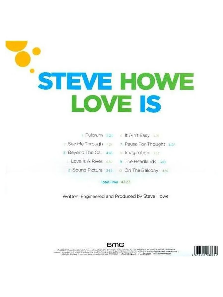 Виниловая пластинка Steve Howe - Love Is (4050538608601) - фото 3