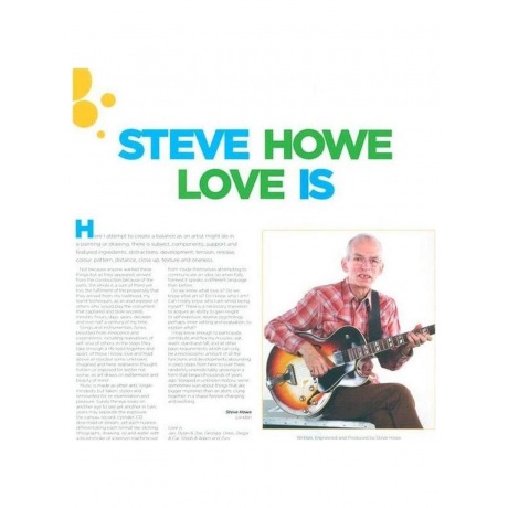 Виниловая пластинка Steve Howe - Love Is (4050538608601) - фото 6