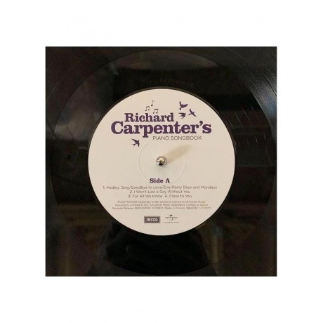 Richard Carpenter - Piano Songbook (0602438500321) виниловая пластинка - фото 3