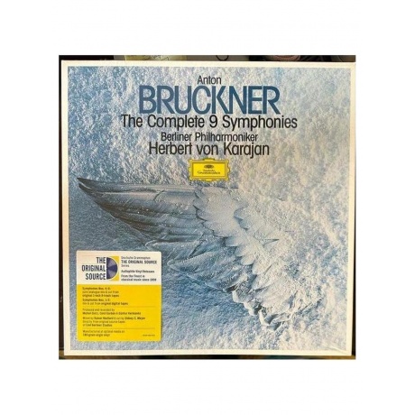 Herbert von Karajan - Bruckner The Complete 9 Symphonies Box Analogue Original Source 0028948654369 виниловая пластинка 53700₽