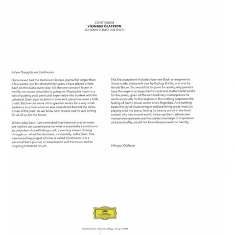 Vikingur Olafsson - Continuum Johann Sebastian Bach (0028948660735) виниловая пластинка - фото 5