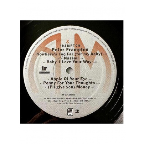Виниловая пластинка Peter Frampton - Frampton (Analogue) (0680270758100) - фото 6