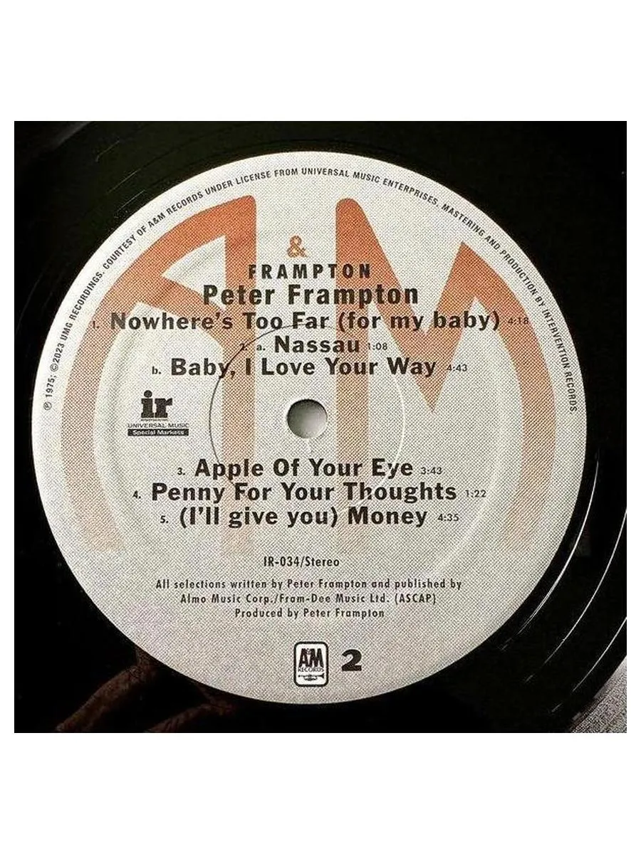 Виниловая пластинка Peter Frampton - Frampton (Analogue) (0680270758100) - фото 6