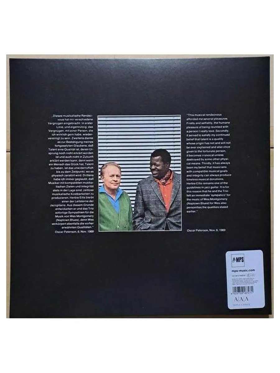 Виниловая пластинка Oscar Peterson - Hello Herbie (4029759187271) - фото 2