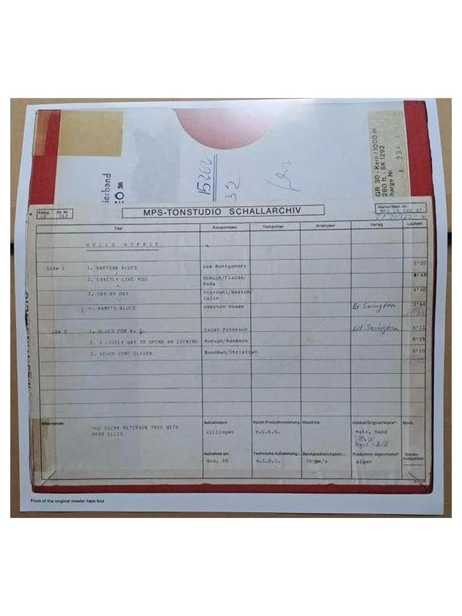 Виниловая пластинка Oscar Peterson - Hello Herbie (4029759187271) - фото 6