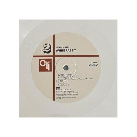 George Benson - White Rabbit (coloured) (8719262036482) виниловая пластинка - фото 8