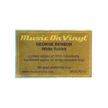 George Benson - White Rabbit (coloured) (8719262036482) виниловая пластинка - фото 9