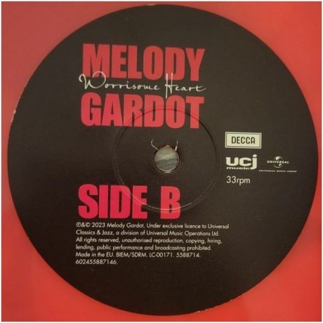 Melody Gardot - Worrisome Heart (coloured) (0602455887146) виниловая пластинка - фото 5