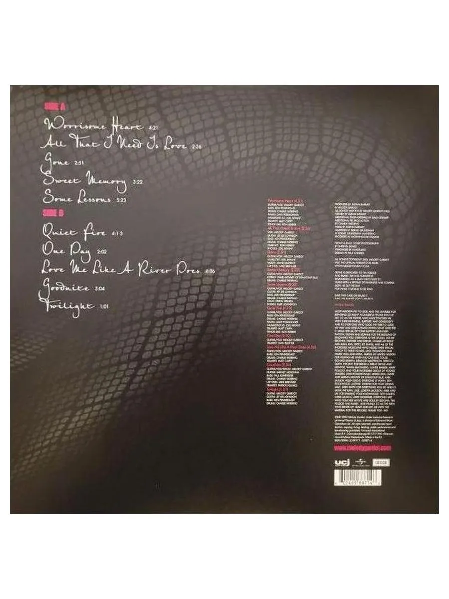 Виниловая пластинка Melody Gardot - Worrisome Heart (coloured) (0602455887146) - фото 3