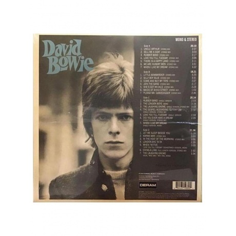David Bowie - David Bowie (0602465598902) виниловая пластинка - фото 2