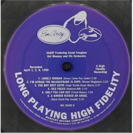 Sarah Vaughan - Sassy (Analogue, Acoustic Sounds) (0602465124767) виниловая пластинка - фото 5