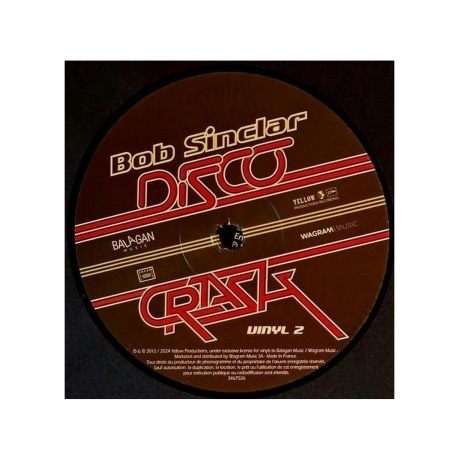 Bob Sinclar - Disco Crash (3596974675261) виниловая пластинка - фото 5