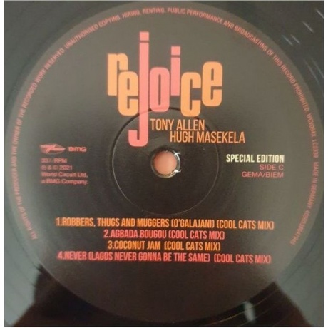 Tony Allen &amp; Hugh Masekela - Rejoice (4050538647921) виниловая пластинка - фото 9