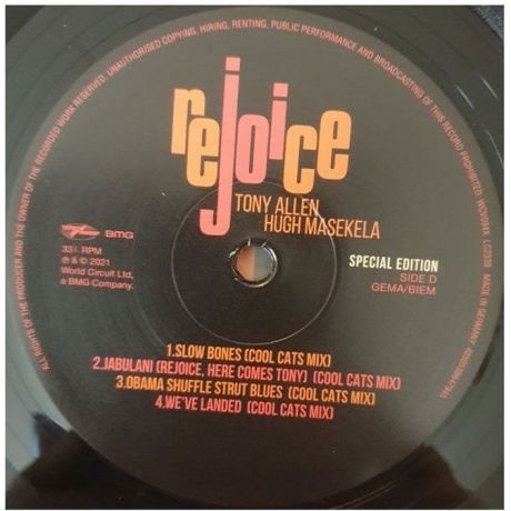 Tony Allen &amp; Hugh Masekela - Rejoice (4050538647921) виниловая пластинка - фото 10
