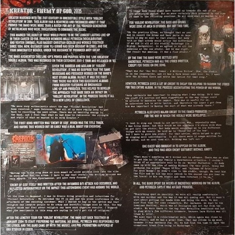 Kreator - Enemy Of God (coloured) (0727361564711) виниловая пластинка - фото 3