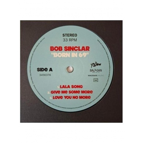 Bob Sinclar - Born In 69' (3596974563766) виниловая пластинка - фото 3