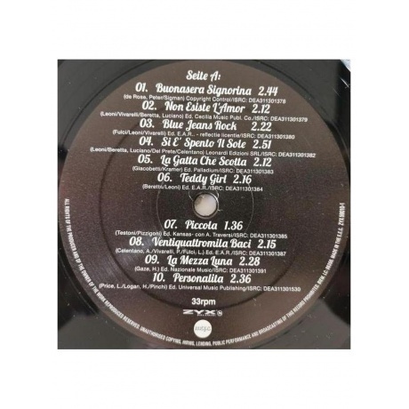 Adriano Celentano - Golden Hits (0090204704910) виниловая пластинка - фото 3