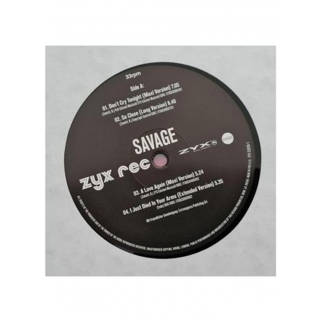 Виниловая пластинка Savage - Greatest Hits &amp; Remixes Vol. 2 (0194111007642) - фото 3