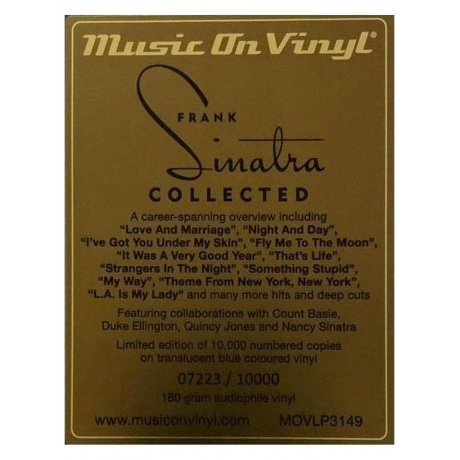 Frank Sinatra - Collected (Translucent Blue) (8719262037878) виниловая пластинка - фото 9