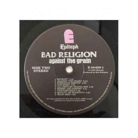 Пластинка виниловая  Bad Religion - Against The Grain (0045778640911) - фото 5