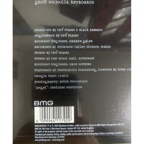 Black Sabbath - Cross Purposes (Ultra Clear) (4099964117929) виниловая пластинка - фото 7