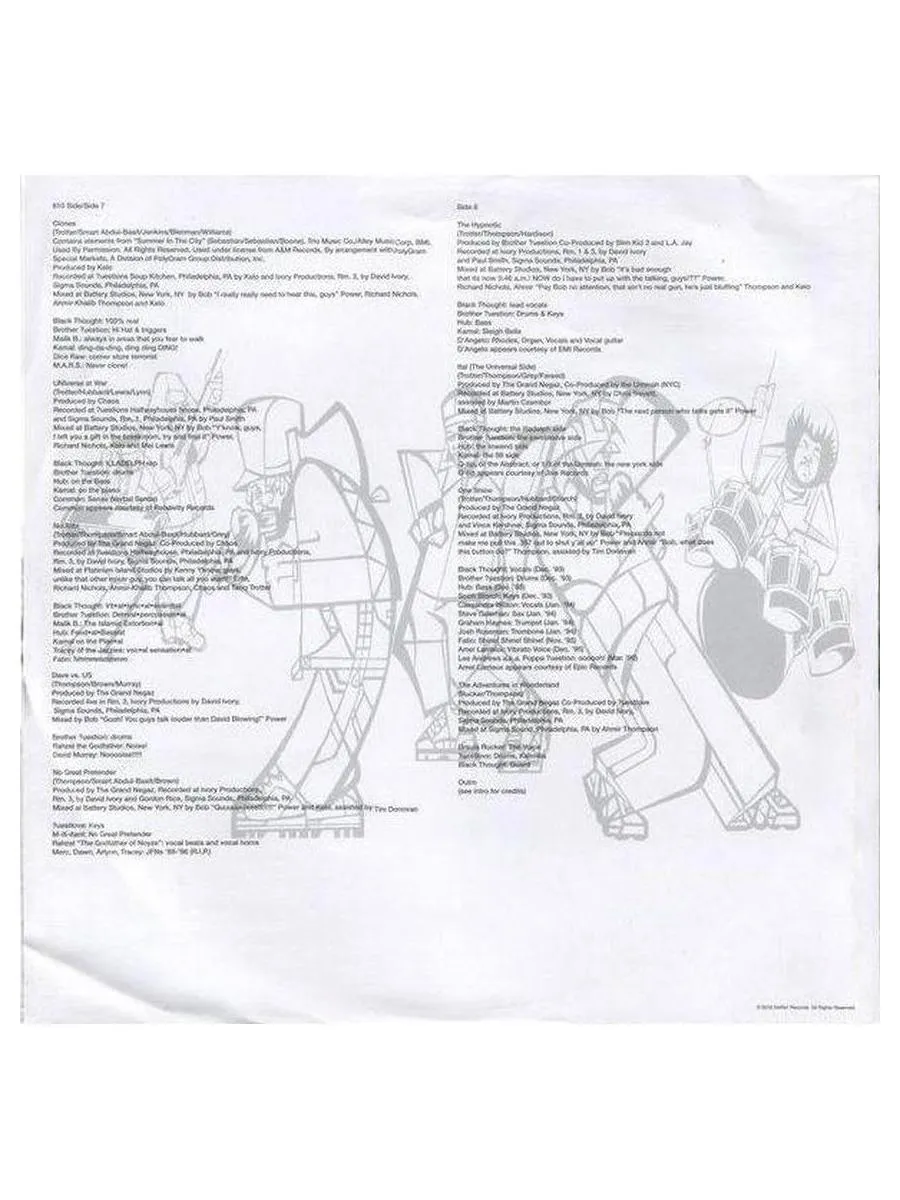 Пластинка виниловая  The Roots - Illadelph Halflife (0602557085846) - фото 10